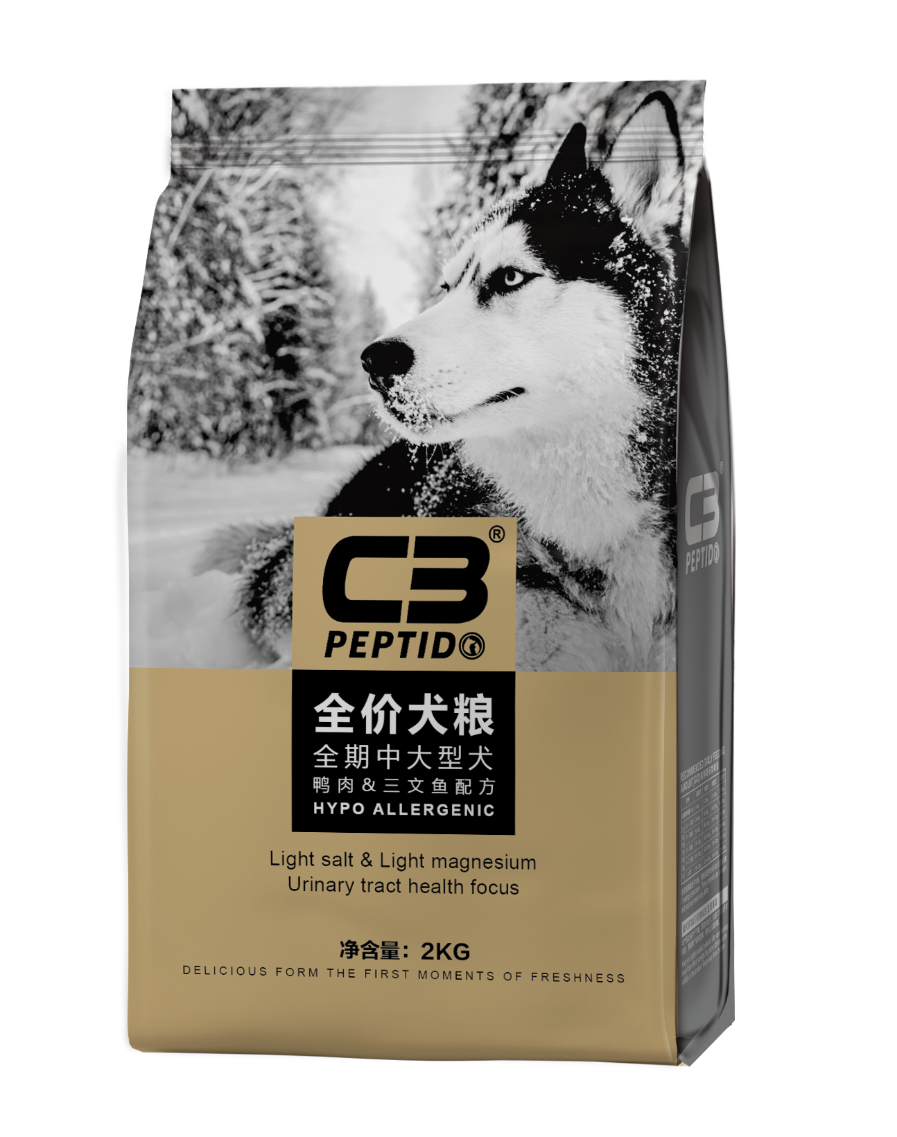 C3全价全期中大型犬 鸭肉+三文鱼配方